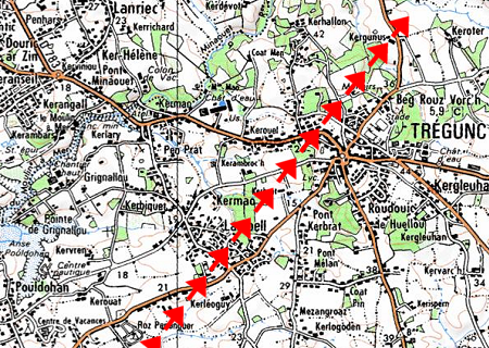 Tornade EF1 à Trégunc (Finistère) le 24 novembre 2006